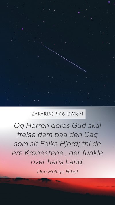 Zakarias 9:16 DA1871 Bible Verse Image