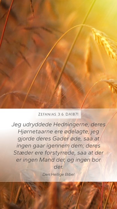 Zefanias 3:6 DA1871 Bible Verse Image