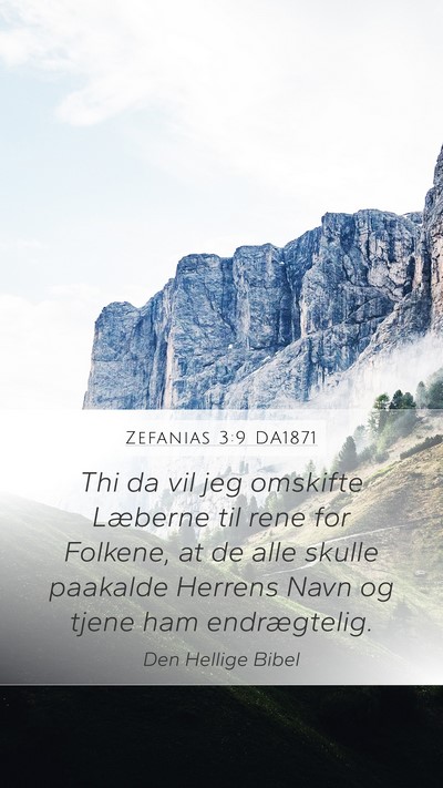 Zefanias 3:9 DA1871 Bible Verse Image